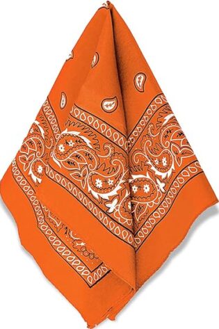 COWBOY BANDANAS LIME ORANGE
