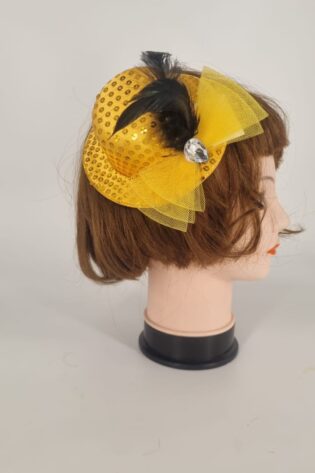 FASCINATOR SEQIN YELLOW