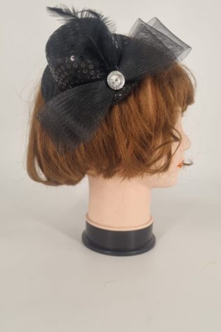 FASCINATOR SEQIN BLACK
