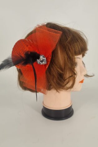 FASCINATOR SEQIN RED