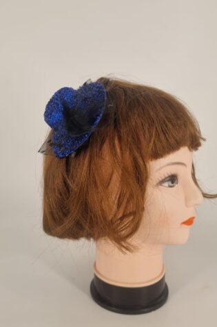 FASCINATOR MINI ROYAL BLUE SHINNER