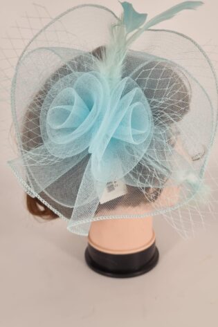 FASCINATOR ROSE TURQUOISE