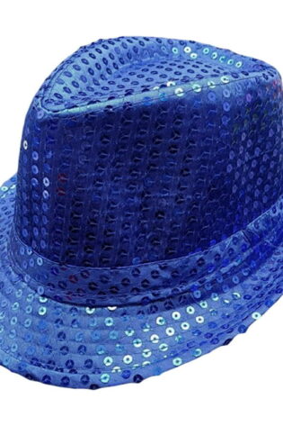 MAFIA HAT SEQUIN ROYAL BLUE
