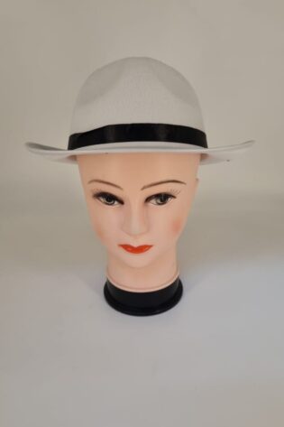 MAFIA HAT WHITE AND BLACK