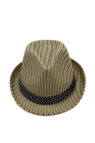 MAFIA HAT BROWN WITH BLACK PINSTRIP