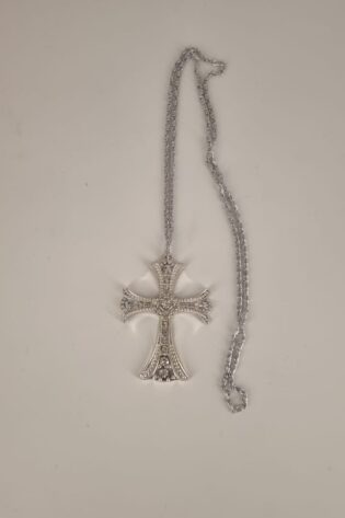 SILVER CROSS NECKLACE