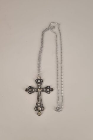 SILVER CROSS NECKLACE