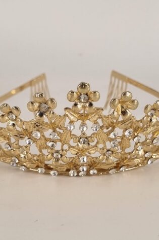PRINCESS TIARA GOLD FLOWER