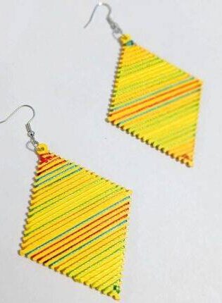 YELLOW DANGLES EARRINGS
