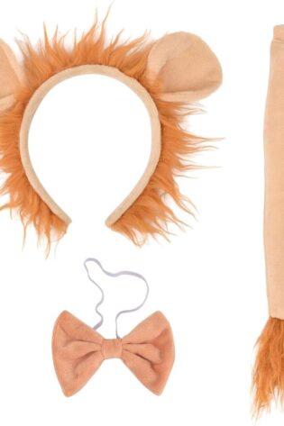 LION animal alice band  and tail set