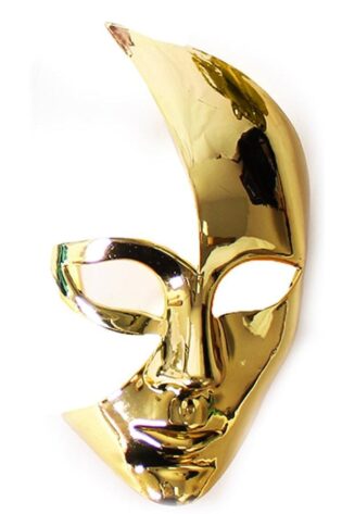 LARGE GOLD HALF MASK