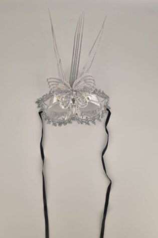 MORROR WITH BUTTERFLY  SILVER