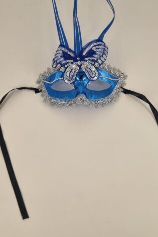 MORROR WITH BUTTERFLY  ROYAL BLUE