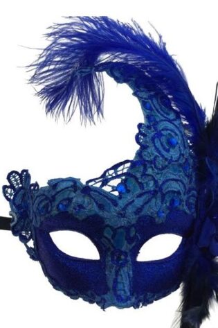 ROYAL BLUE WITH FEATHER