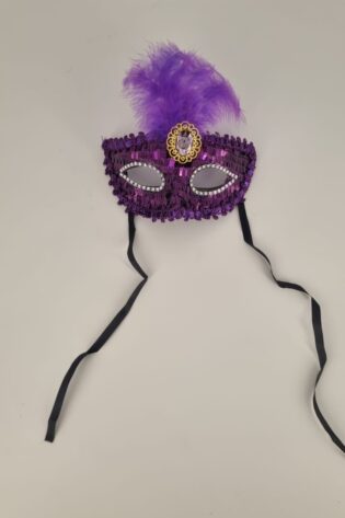 MIRROR WITH FETHER AN JEWEL  PURPLE