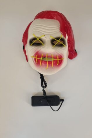 JOKER MASK RED HAIR YELLOW