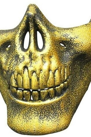 SKULL HALF MASK GOLD