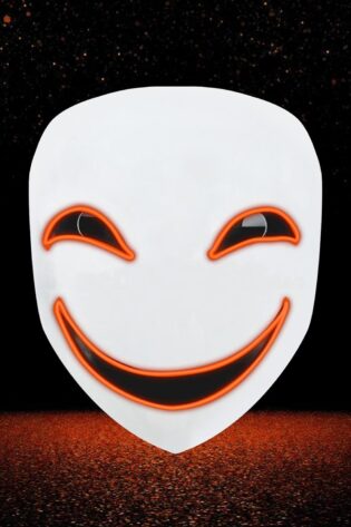 KAGETANE HIRUKO MASK  HAPPY FACE DARK ORANGE