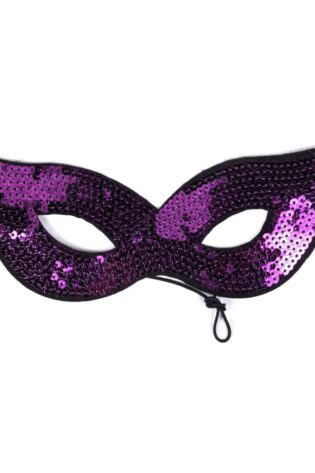 DARK PURPLE SEQUINE GLASSES MASK