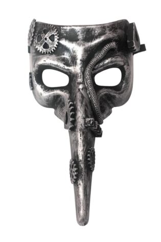 STEAM PUNK PLAGUE DOCTOR MASK SILVER