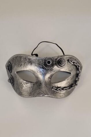 SIMPLE STEAM PUNK MASK SILVER