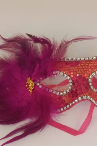 GLITTER RED AND FEATHER