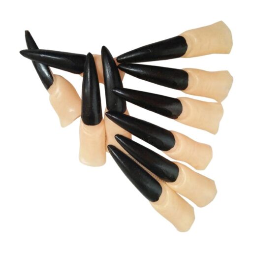 Black witch claw nails