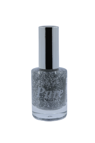 GLITTER SILVER NAIL POLISH
