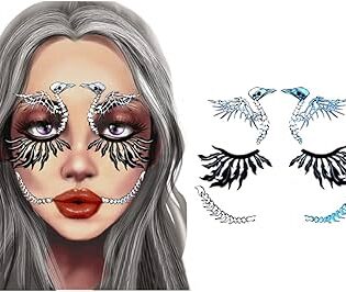 SNAKE DAY OF THE DEAD FACE TATTOO