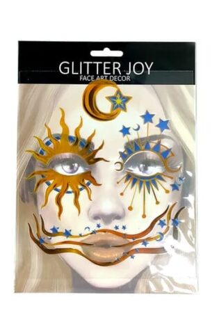 STARS AND SUN FACE TATTOO