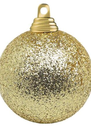 GOLD LIGHT UP CHRISTMAS BALL