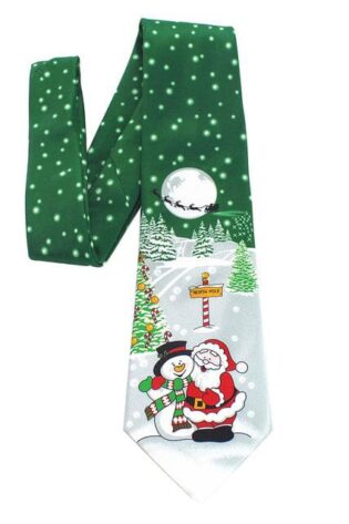 CHRISTMAS GREEN TIE