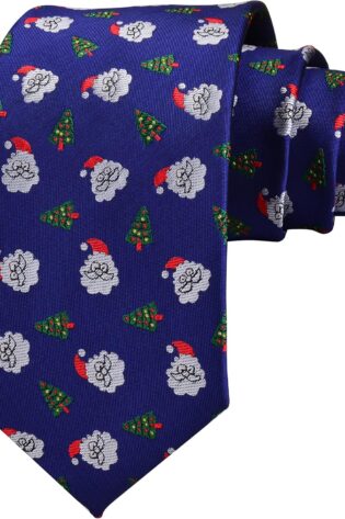 CHRISTMAS NAVY TIE
