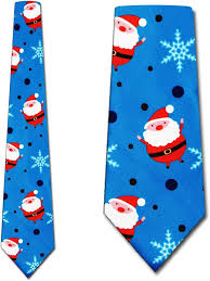 CHRISTMAS ROYAL BLUE TIE
