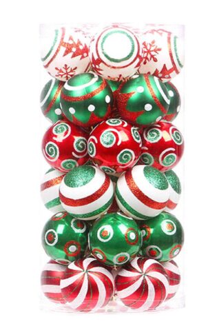 MIXED COLORS CHRISTMAS BALLS