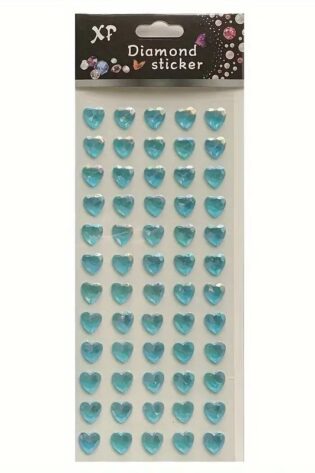 LIGHT BLUE HEART STICKERS