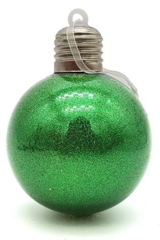 GREEN LIGHT UP CHRISTMAS BALL