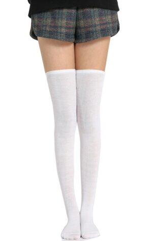 WHITE KNEE HIGH SOCKS