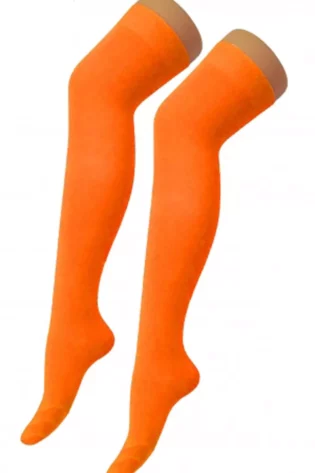 ORANGE KNEE HIGH SOCKS