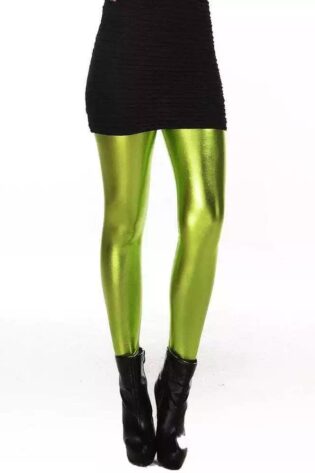FOIL LEGGINGS GREEN