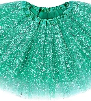 TUTU 40 cm GLITTER  BOTTLE GREEN