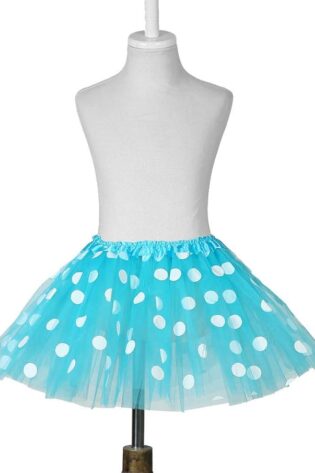 TURQUOISE POLKA DOT TUTU SKIRT