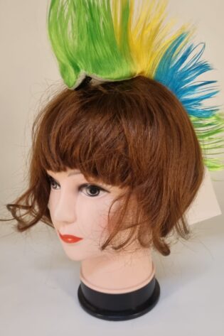 CLIP MOWHAWKS  GREEN YELLOW BLUE