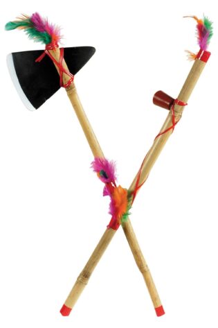NATIVE AMERICAN AXE AND PIPE