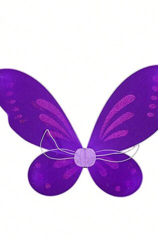 PURPLE GLITTER FAIRY WINGS