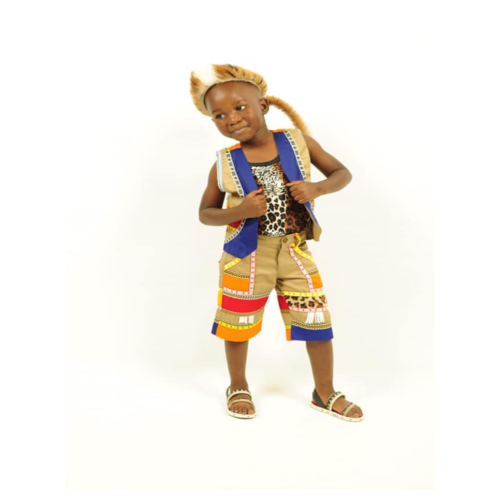 Child in traditional African heritage costume