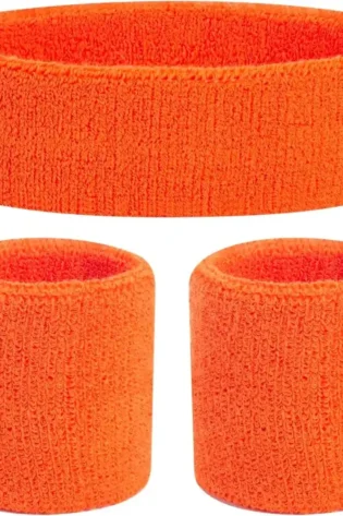 HEADBAND AND CUFFS ORANGE