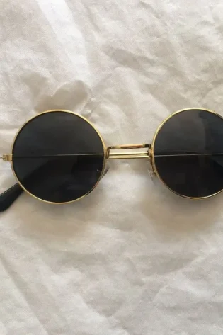 70s BLACK GLASSES