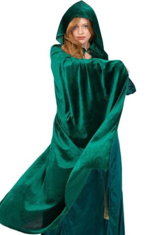 EMERALD HOODED CAPE/CLOAK