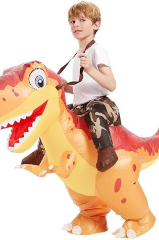 INFLATABLE RIDE ON ME TREX KIDS
